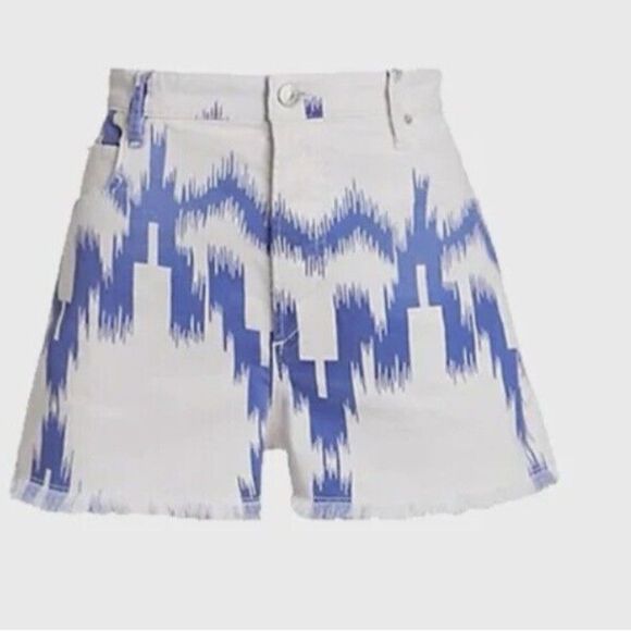 ISABEL MARANT ETOILE LESIAO SHORTS, BLUE size 38 - Picture 4 of 14